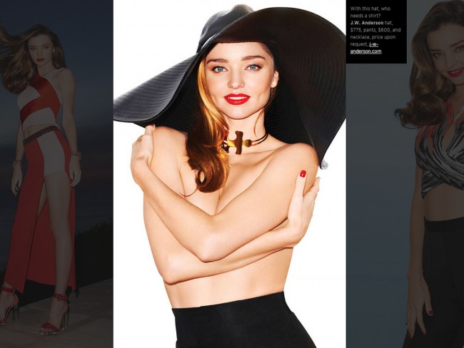 米ファッション誌「ハーパーズ バザー」2015年　ミランダ・カー、Miranda Kerr