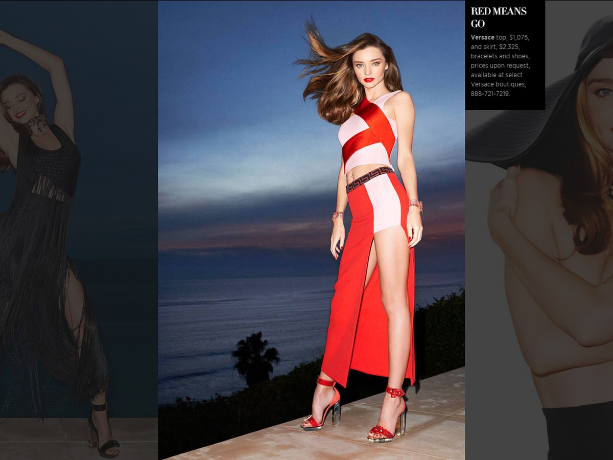 ミランダ・カー「裸になるのが好き」、ファッション誌でエロ可愛いトップレスを披露