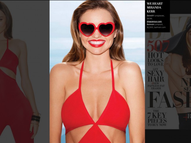米ファッション誌「ハーパーズ バザー」2015年　ミランダ・カー、Miranda Kerr