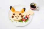 ピカチュウのあま～いパンケーキ（プレゼントマグカップ付メニュー）　1580円