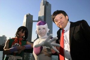 「2015年はフリーザ様の年！」インタビューに参加したバードフミヤ、山本正剛（BAN BAN BAN）、鮫島ヒロミ（BAN BAN BAN）