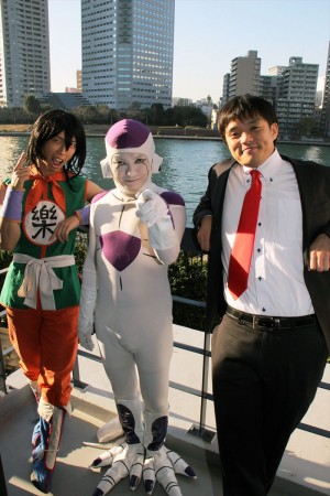 「2015年はフリーザ様の年！」インタビューに参加したバードフミヤ、山本正剛（BAN BAN BAN）、鮫島ヒロミ（BAN BAN BAN）