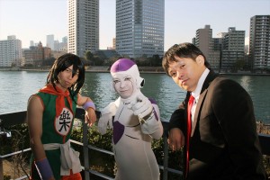 「2015年はフリーザ様の年！」インタビューに参加したバードフミヤ、山本正剛（BAN BAN BAN）、鮫島ヒロミ（BAN BAN BAN）