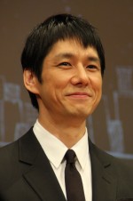 『流星ワゴン』完成披露特別試写会に登壇した西島秀俊