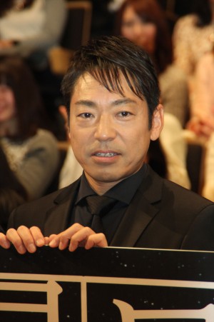 『流星ワゴン』完成披露特別試写会に登壇した香川照之