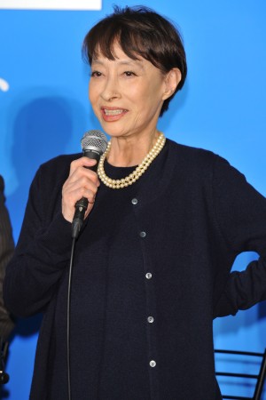 『ゴーストライター』記者会見に登壇した江波杏子