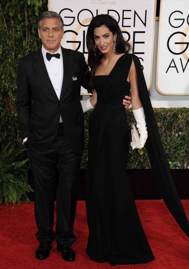 72th Golden Globe Awards  20150111　「第72回ゴールデン・グローブ賞」George Clooney、ジョージ・クルーニー、Amal Alamuddin、アマル・アラムディン