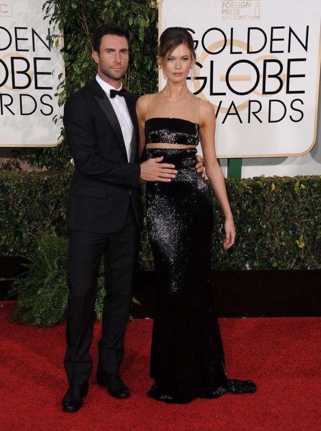 72th Golden Globe Awards  20150111　「第72回ゴールデン・グローブ賞」、Behati Prinsloo、Adam Levine、アダム・レヴィーン、ベハティ・プリンスルー