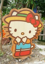 「Hello Kitty Go Green Organic Farm」園内設置された撮影ポイント