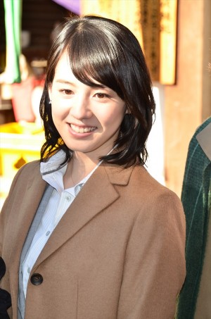 『新ナニワ金融道』ヒット祈願イベントに出席した桜庭ななみ