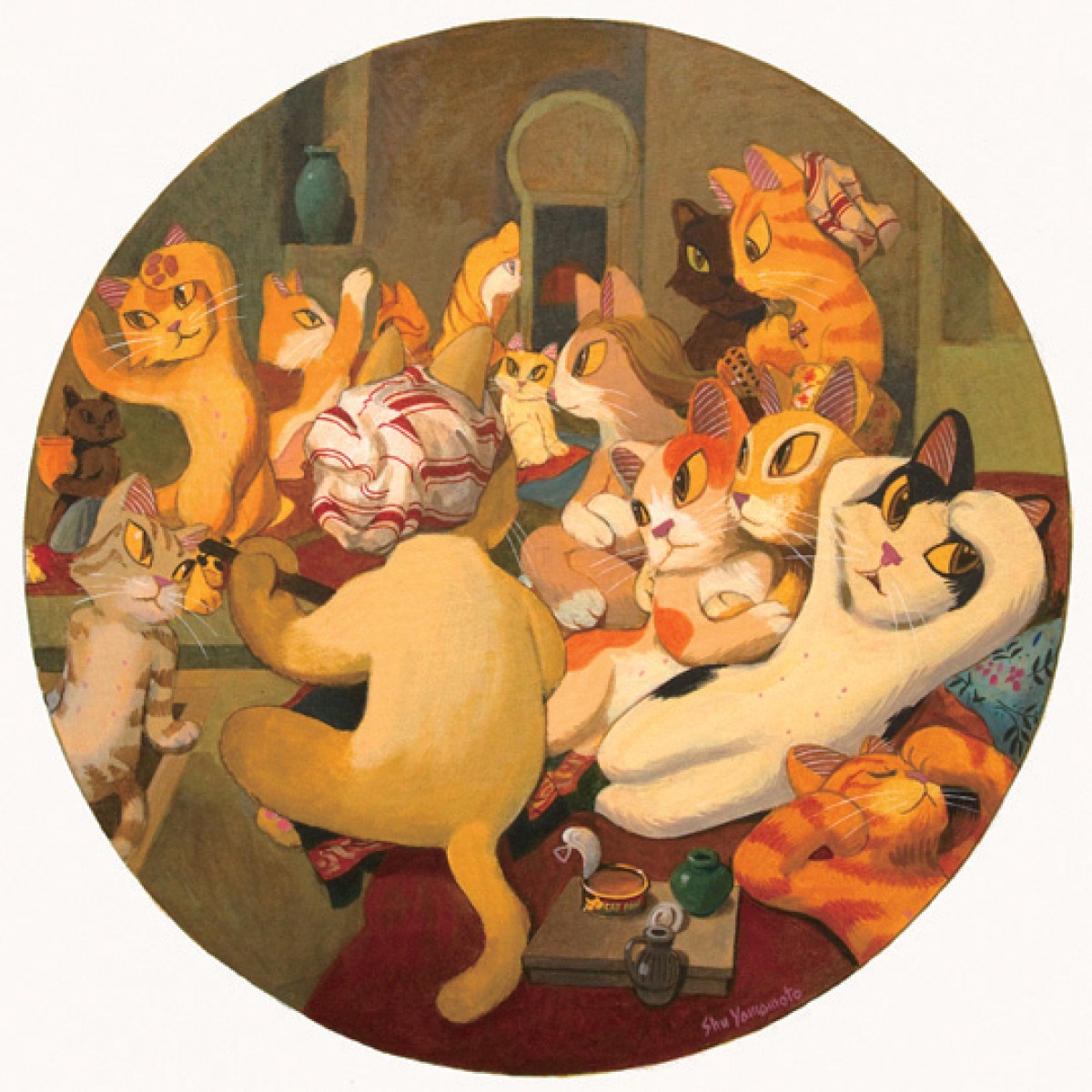 ルーヴルの名画がねこづくしに！“ねこ芸術”作品集『ニャーヴル美術館』発売