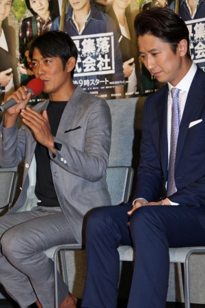 反町隆史、谷原章介、『限界集落株式会社』試写会会見にて