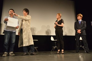 『ナイトシフト 真夜中の救命医』特別試写会に登壇した津田英佑、佐古真弓、古谷徹