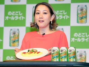 SHELLY、「キリン のどごし オールライト」 新CM発表会にて