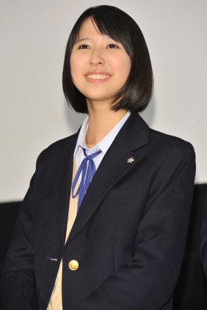 『幕が上がる』完成披露試写会に登場した玉井詩織