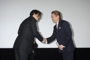 『チャーリー・モルデカイ 華麗なる名画の秘密』ジャパンプレミアに登壇した平田広明、ジョニー・デップ