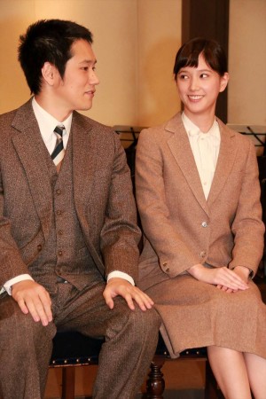 松山ケンイチ、本田翼、NHKドラマ『紅白が生まれた日』取材会にて