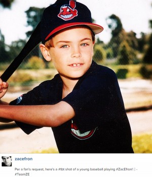 ザック・エフロン、野球少年のころ