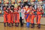 映画『ドラゴンボールZ　復活の「F」』豆まきイベントに登場した有安杏果、佐々木彩夏、百田夏菜子、野沢雅子、玉井詩織、高城れに