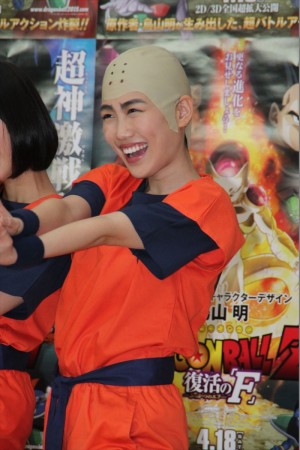 映画『ドラゴンボールZ　復活の「F」』豆まきイベントに登場した高城れに