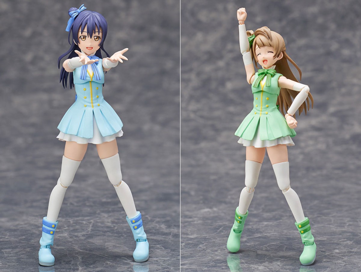 『ラブライブ！』海未＆ことり、アクションフィギュア化　穂乃果との手繋ぎパーツ付属