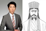 ドラマ『食の軍師』にて諸葛亮孔明を演じる篠井英介