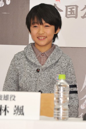 『呪怨 ‐ザ・ファイナル‐』製作発表記者会見に登壇した小林颯