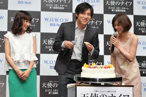 連続ドラマW『天使のナイフ』制作発表記者会見の様子