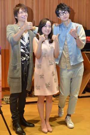 『俺物語!!』記者会見に登場した島崎信長、潘めぐみ、江口拓也