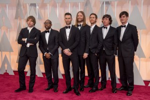 マルーン5、第87回アカデミー賞レッドカーペットにて