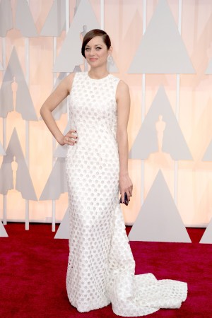 マリオン・コティヤール、第87回アカデミー賞レッドカーペットにて