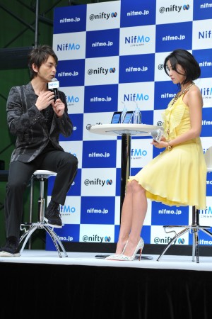 『NifMo』新TVCM発表会に登場した沢尻エリカ