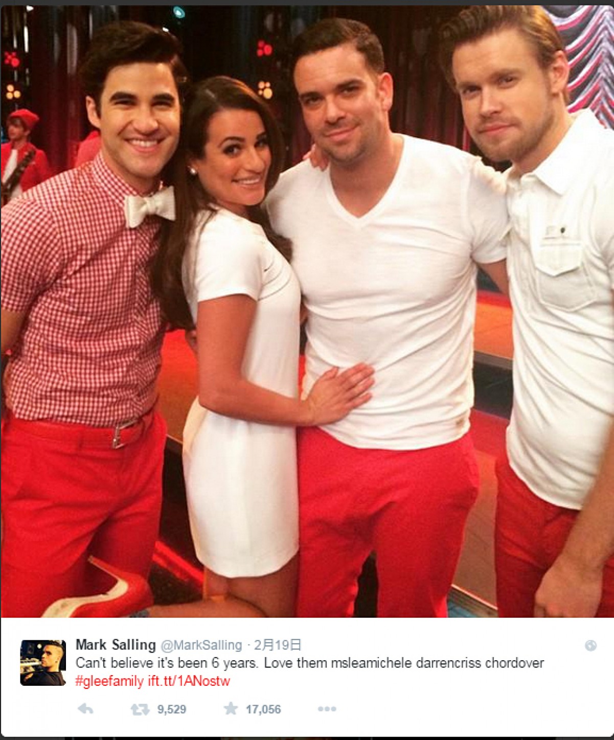 『glee』撮影完了！リー・ミシェルらキャスト陣がコメントを発表