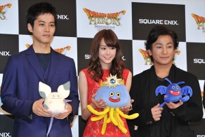 『ドラゴンクエストヒーローズ』完成披露発表会の様子