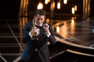 グレアム・ムーア、第87回アカデミー賞脚色賞を受賞した時のスピーチの様子