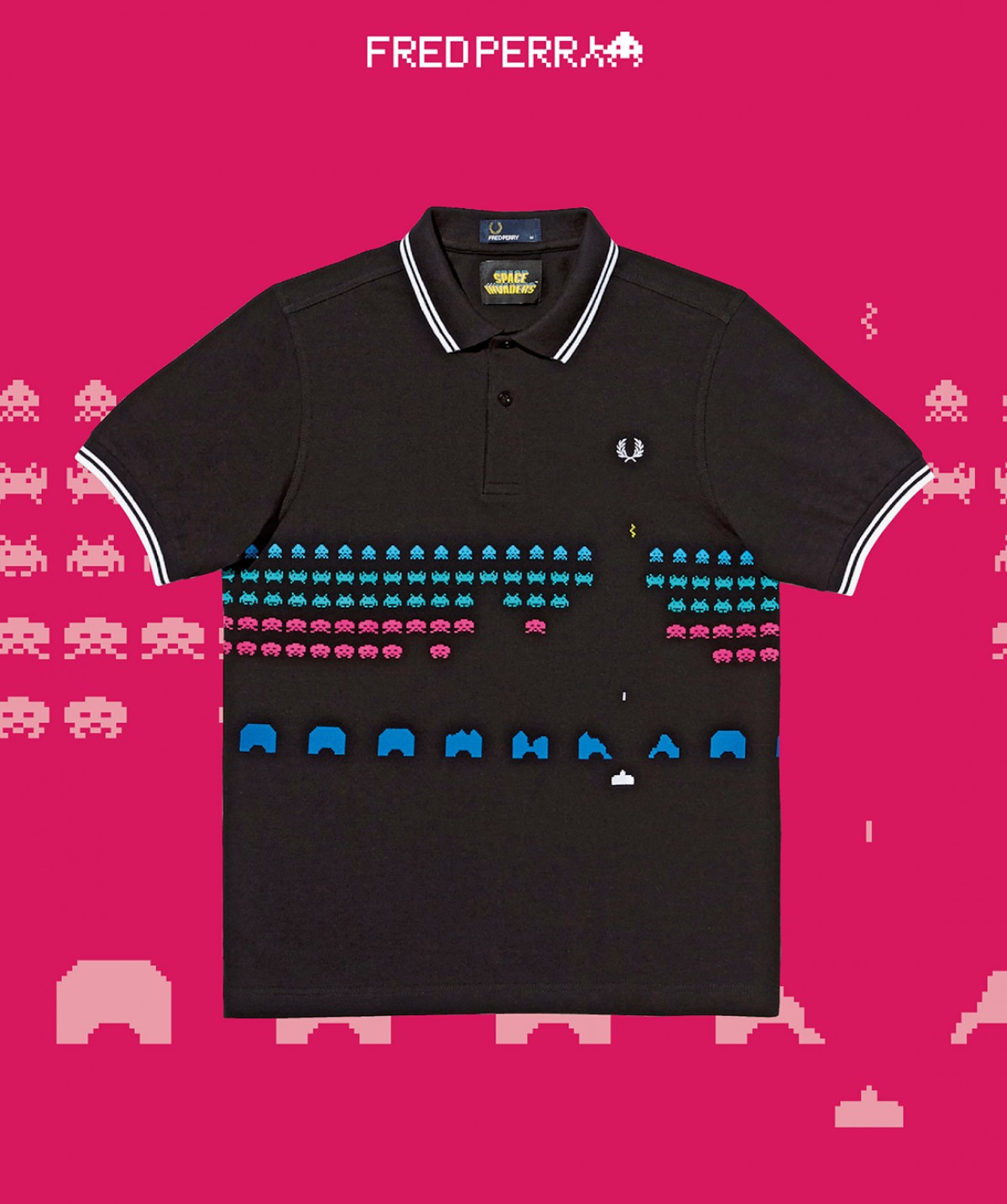 「フレッドペリー×スペースインベーダー」Space Invaders Shirt 1万2960円(税込)