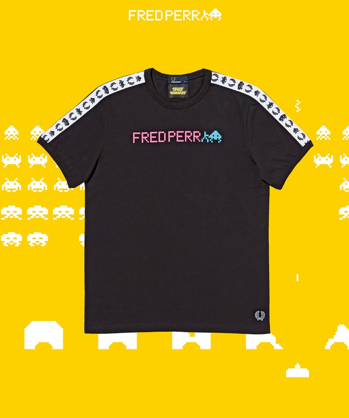 『スペースインベーダー』がファッションアイテムに　「フレッドペリー」とコラボ展開