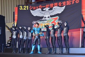 『スーパーヒーロー大戦GP 仮面ライダー3号』完成披露イベントに登壇した及川光博