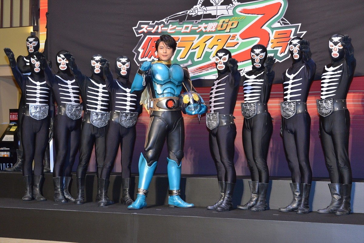 及川光博、“仮面ライダー3号”姿を披露　40代での変身に感動「夢って叶うんだな」