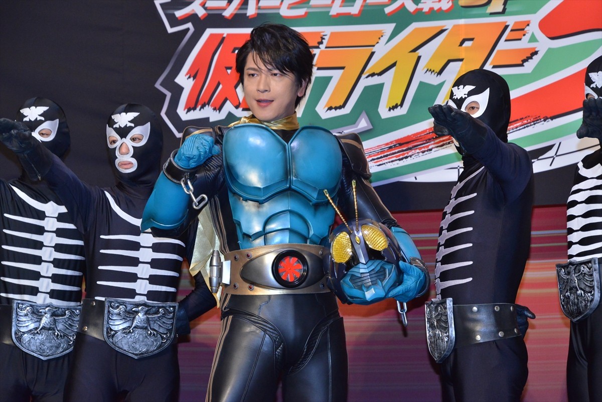 及川光博、“仮面ライダー3号”姿を披露　40代での変身に感動「夢って叶うんだな」