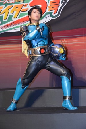『スーパーヒーロー大戦GP 仮面ライダー3号』完成披露イベントに登壇した及川光博