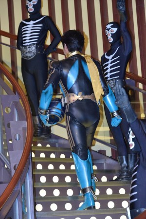 『スーパーヒーロー大戦GP 仮面ライダー3号』完成披露イベントに登壇した及川光博