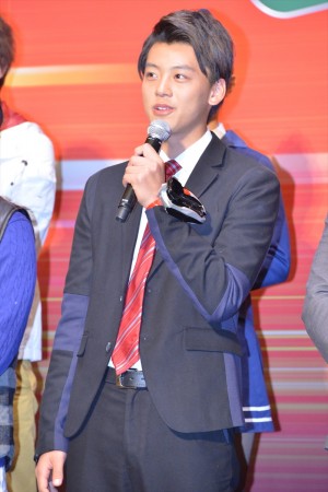 『スーパーヒーロー大戦GP 仮面ライダー3号』完成披露イベントに登壇した竹内涼真