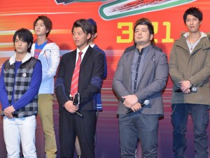 『スーパーヒーロー大戦GP 仮面ライダー3号』完成披露イベントに登壇したキャスト陣