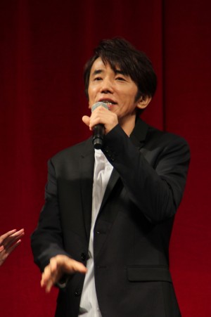 『エイプリルフールズ』完成披露試写会に登壇したユースケ・サンタマリア