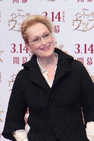 『イントゥ・ザ・ウッズ』来日記者会見に出席したメリル・ストリープ