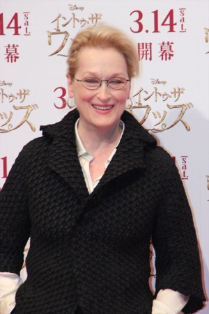 『イントゥ・ザ・ウッズ』来日記者会見に出席したメリル・ストリープ