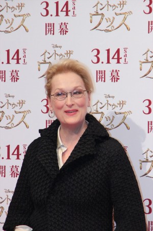 『イントゥ・ザ・ウッズ』来日記者会見に出席したメリル・ストリープ