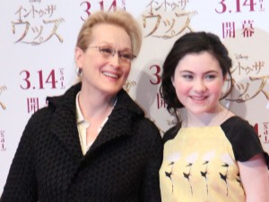『イントゥ・ザ・ウッズ』来日記者会見に出席したメリル・ストリープ、リラ・クロフォード