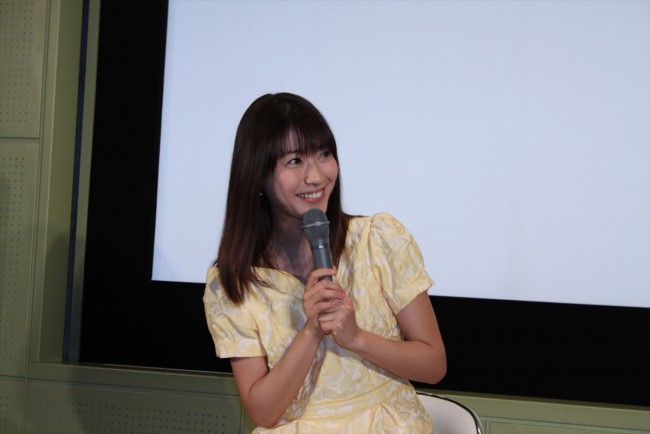 瀧本美織『フラガールと犬のチョコ』取材会にて